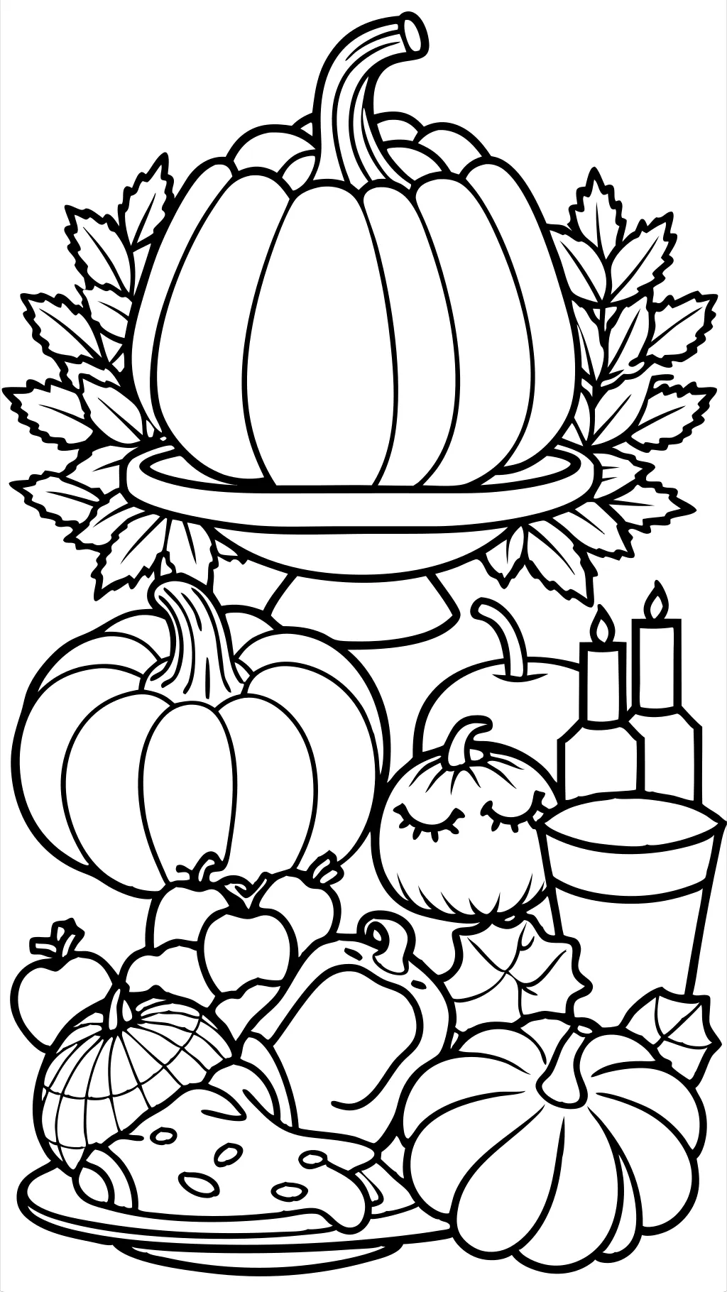 free printable color pages for thanksgiving